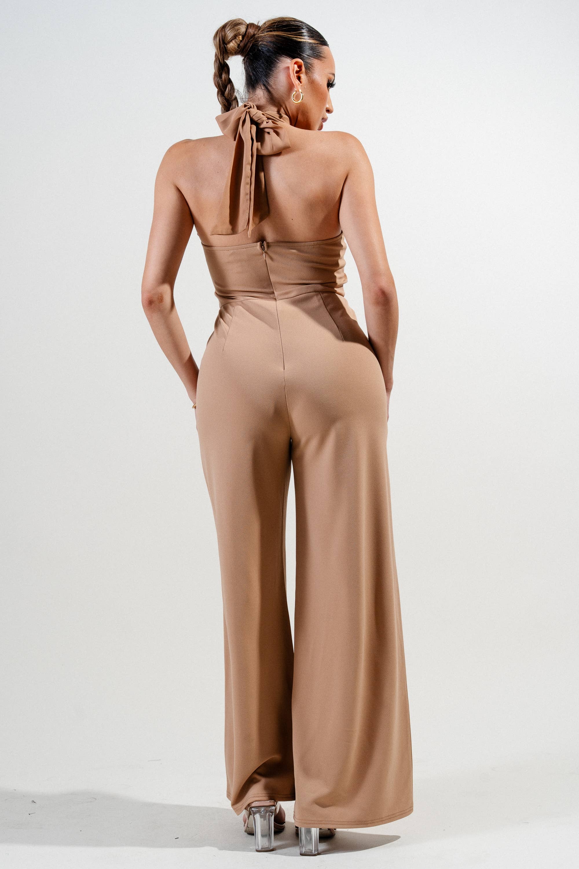 PRIVY - Wholesale Jumpsuit - Women's - PJKS11239B_CREPE CUTOUT TUBE TOP WITH CHAIN ACCENT JUMPSUIT7