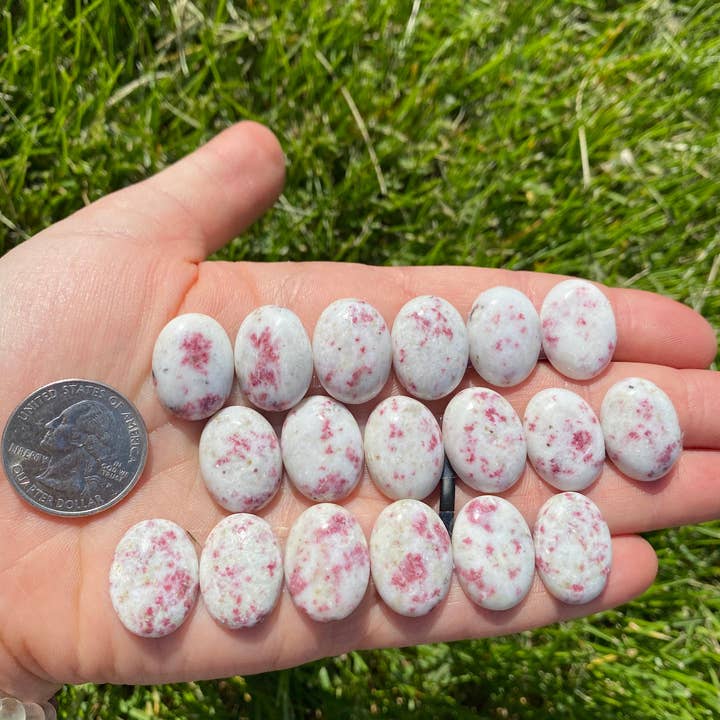 New Moon Beginnings - Wholesale Spiritual Stone/Crystal - Cinnabar Cabochon - Polished Stone Oval5