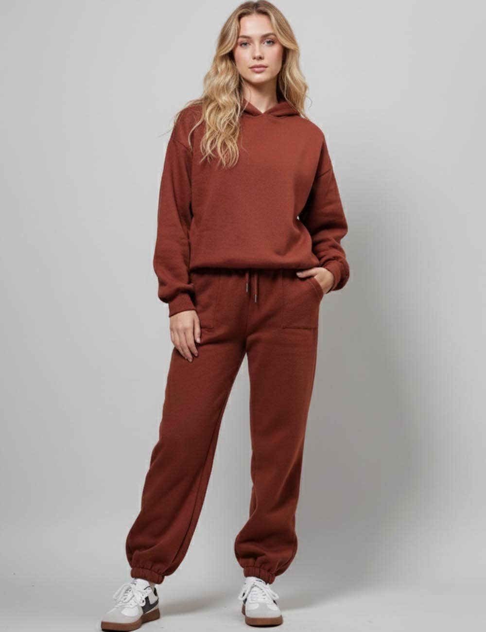 Sweetkama - Wholesale Lounge Set - Women's - Ladies Solid Color Hoodie and Pants Sets 21133713