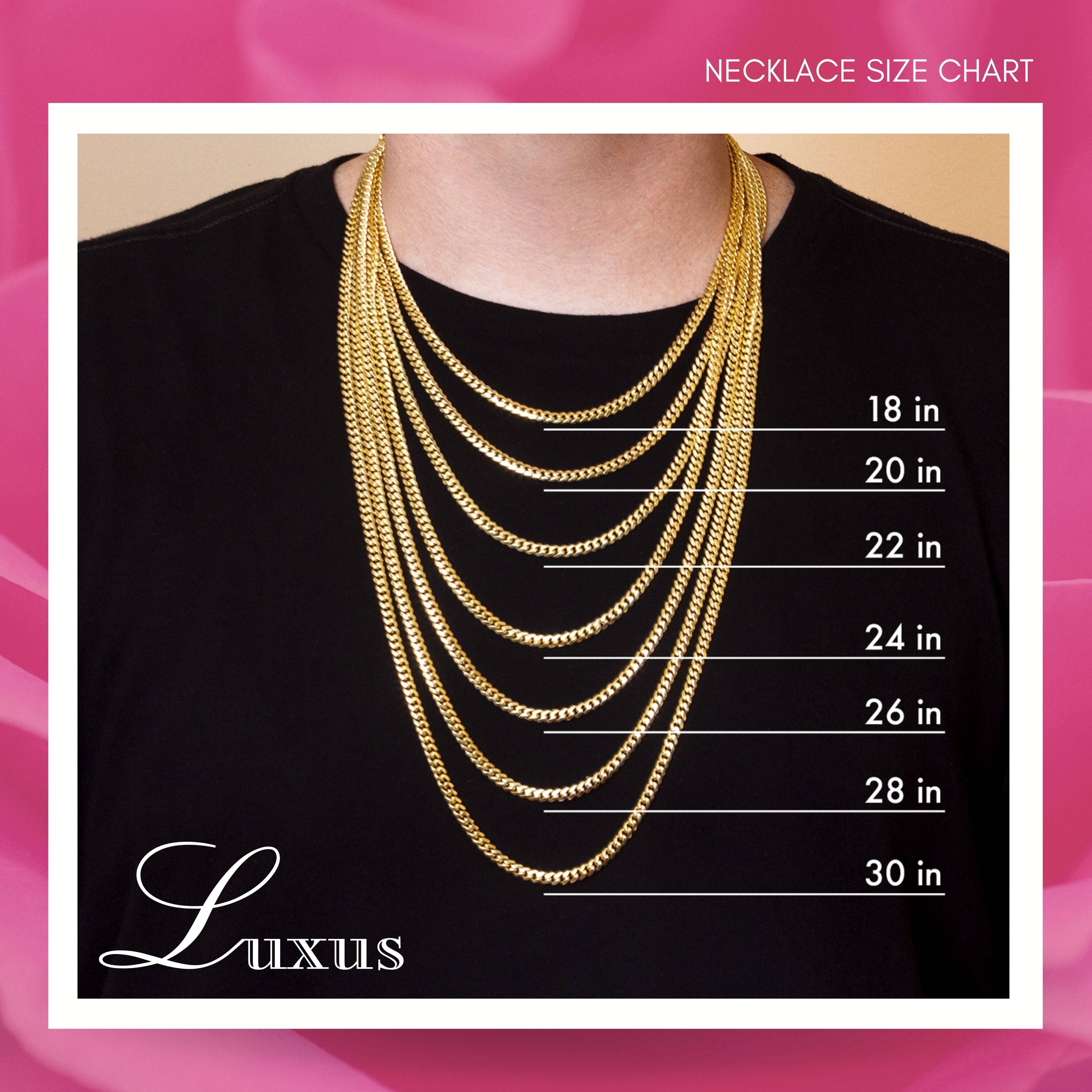 Luxus Accessories - Wholesale Jewelry Set - 14k Rose Gold Filled Cuban Link Iced Chain or Bracelet Set9