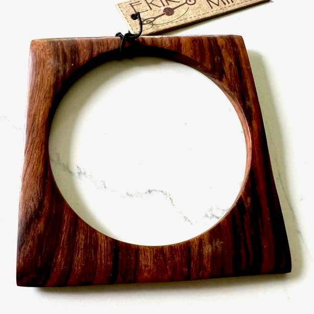 Erik & Mike - Wholesale Bangle Bracelet - Sono wood bangle squares