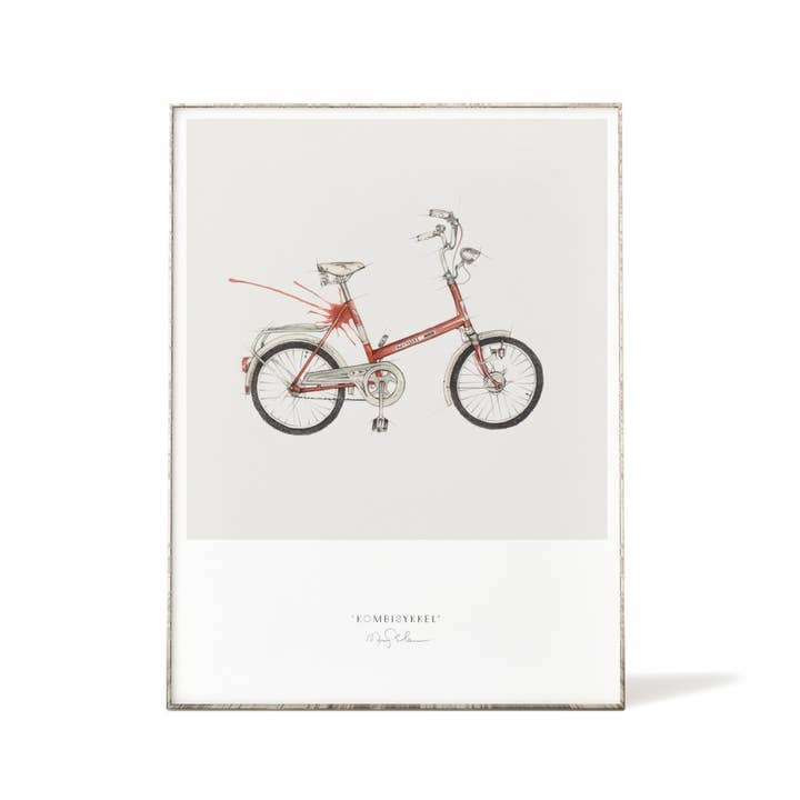 Art Prints 30 x 40 - Vélo Vintage Femme pour la vente par Emmeselle