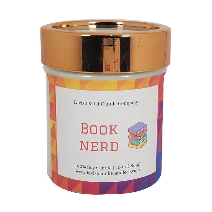Book Nerd - Scented Candle for wholesale by Lavish & Lit Candle Company