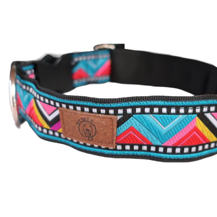 MUTT DOG & CO - Wholesale Pet Collar - Dog - Sakari Adjustable Handmade Ethnic Pattern Dog Collar