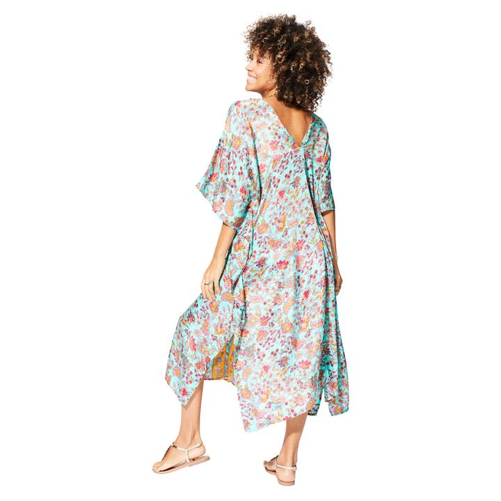 Aller Simplement - Wholesale Kaftan - Women's - KAFTAN SUMMER MID-LONG 3/4 SLEEVES MCKAF0005K1