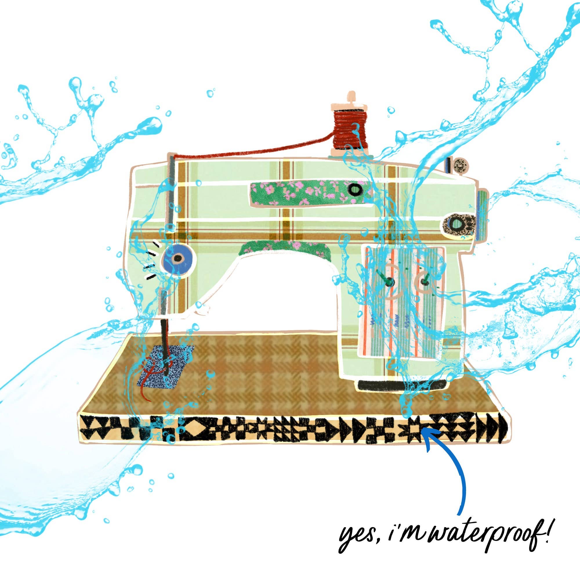 Laurenspired - Wholesale Sticker - Retro Sewing Machine Vinyl Stickers, Quilt Sewing Sticker3