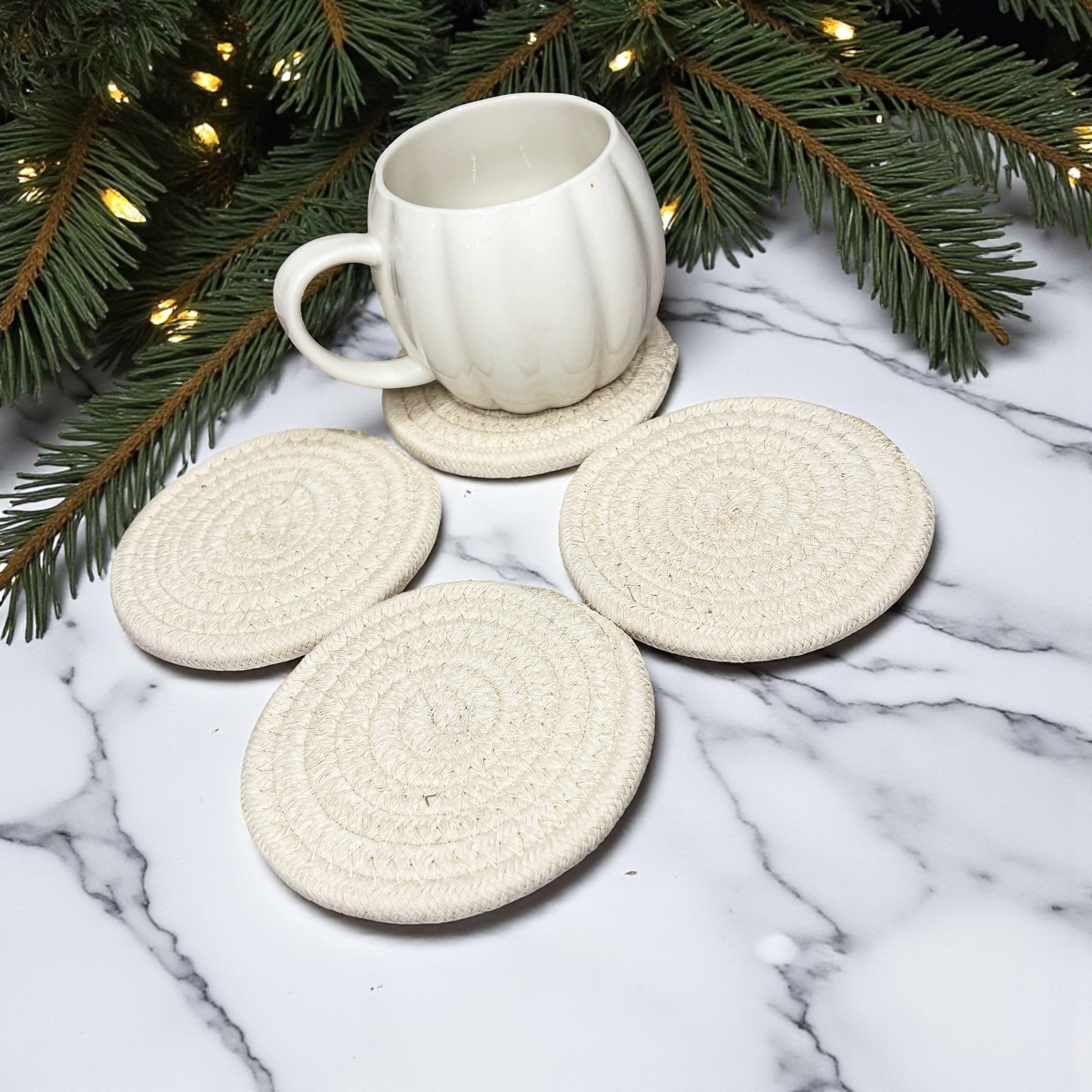 Gia Roma - Wholesale Coasters - Fall Fabric Coaster Sets, Gift Ready | Autumn Tabletop Decor22