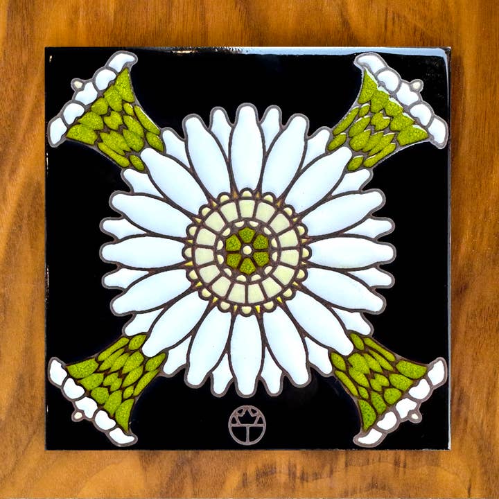 Carly Quinn Designs - Wholesale Trivet - Wil Taylor Saguaro Cactus Bloom Hand Glazed Art Tile Trivet
