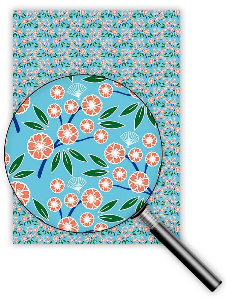 Flowers, Wrapping Paper 50 x 70 cm - Flat Finish for wholesale by Acte tre US/UK