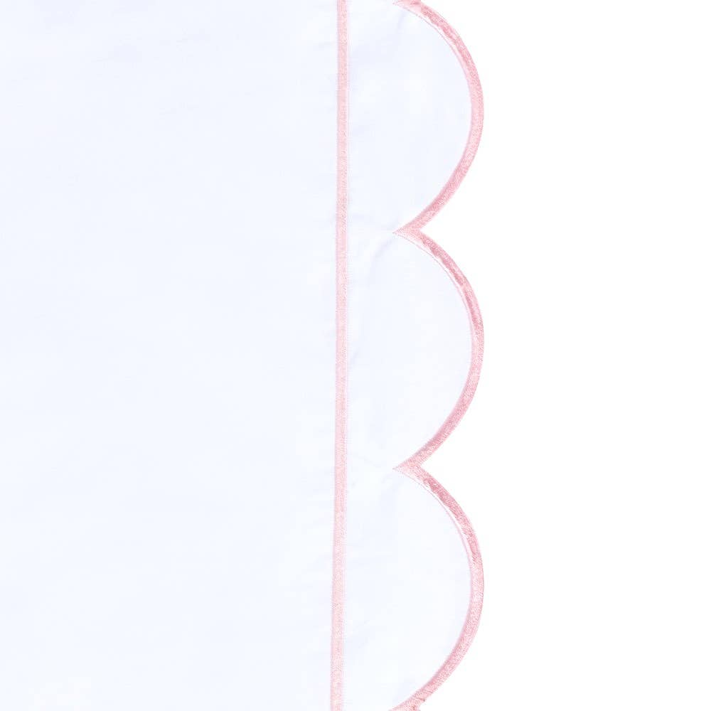 Mélange Home - Vente Housses de couette - Ensemble de housse de couette en percale de coton brodé à bord festonné13