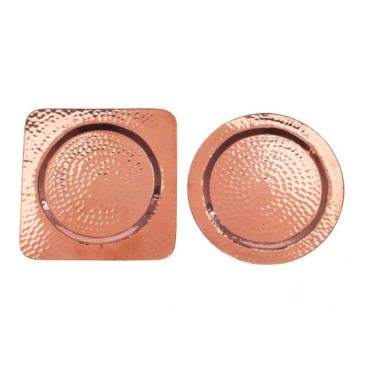 Napa Copper Cup Coasters for wholesale by Sertodo Copper