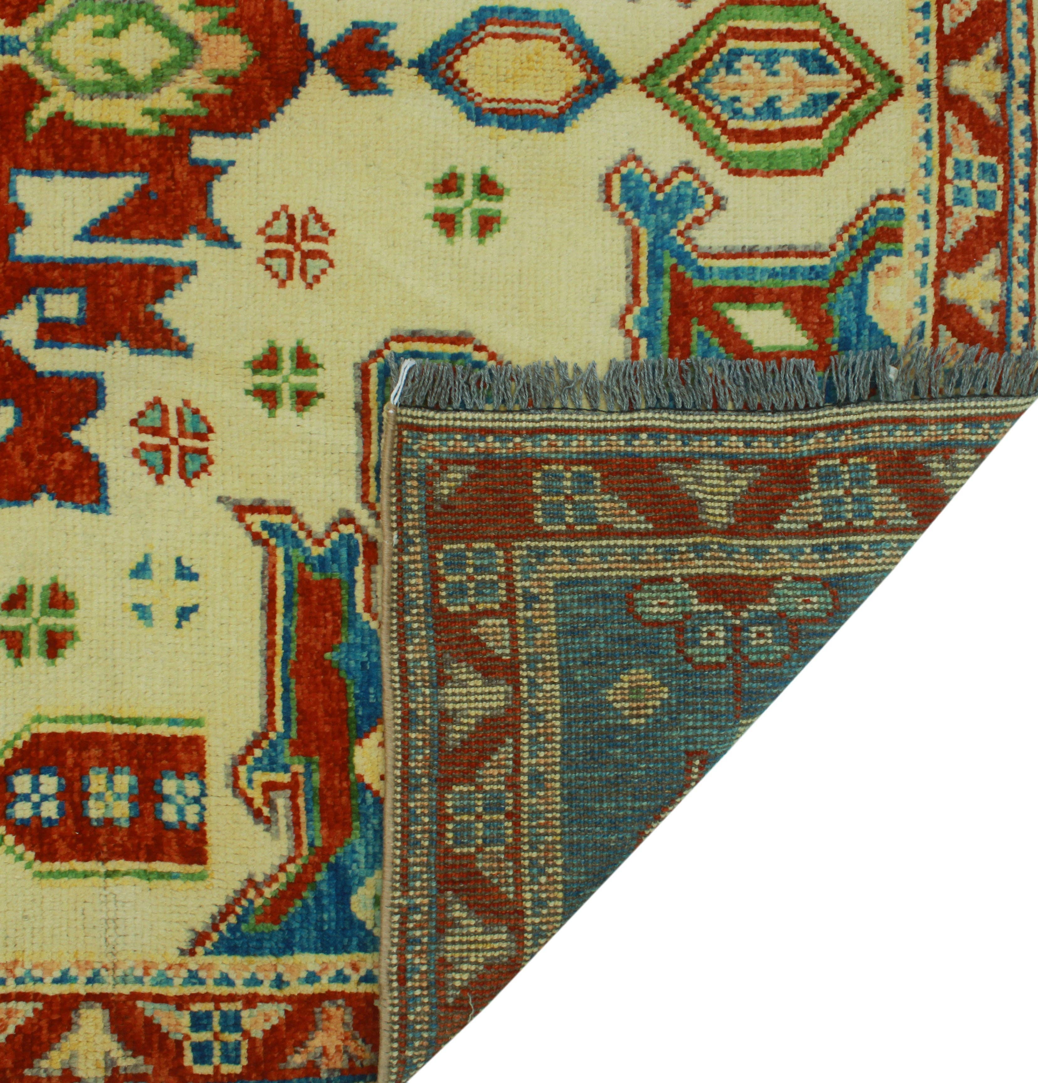 Noori Rug - Wholesale Area rug - Balochi Samime Ivory/Rust Rug, 4'11" x 6'6"4