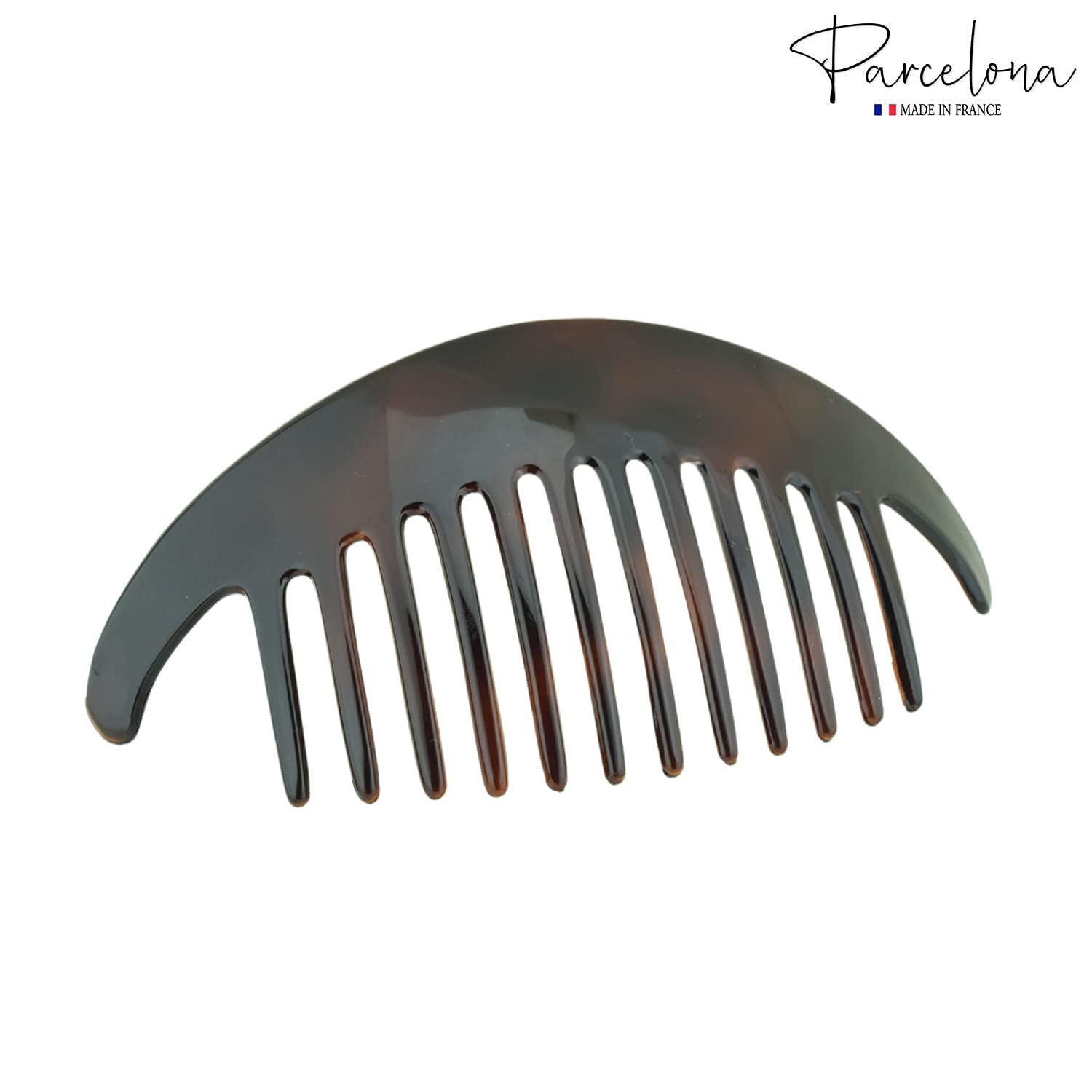 Parcelona - Wholesale Hair Brush/Comb - Parcelona French Alice Large Celluloid 12 Teeth Side Hair Combs for Women 2 Pcs20