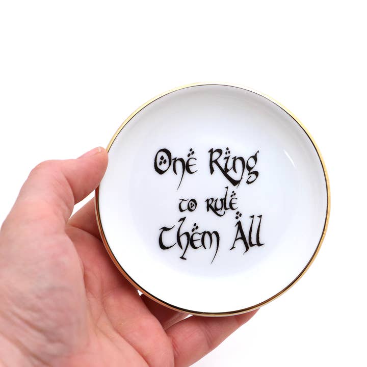 Lenny Mud - Wholesale Jewelry Dish - The Hobbit, LOTR, One ring to Rule Them All ring dish