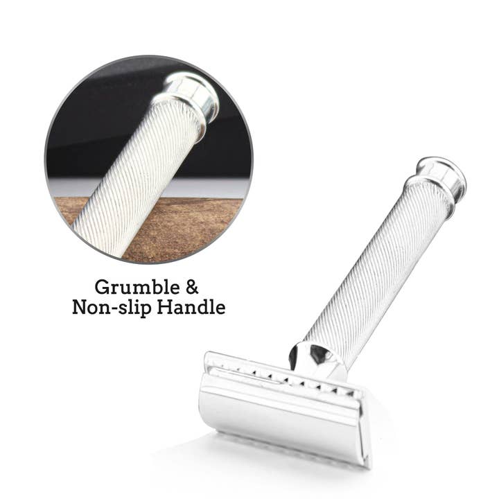 Jag Shaving - Wholesale Scheermes - Premium veiligheidsscheermes met dubbele rand - leren etui2