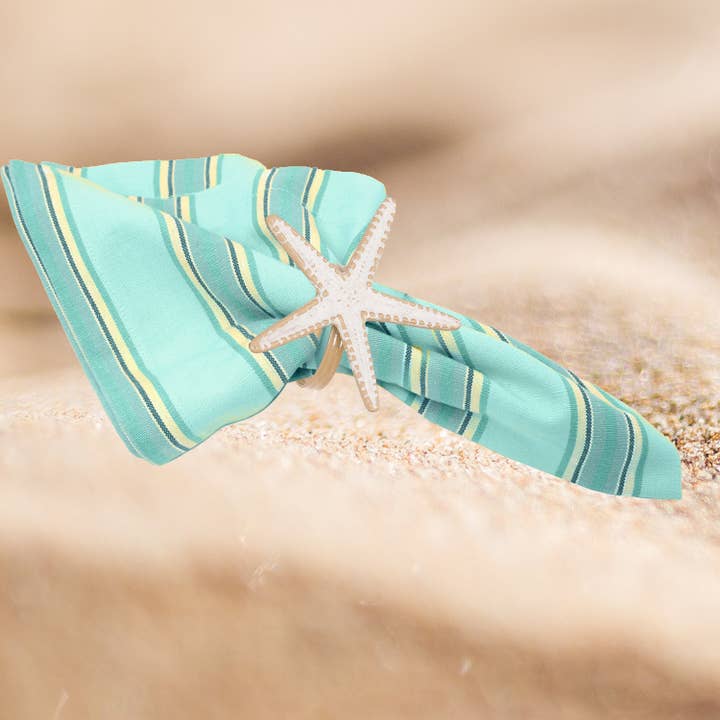 C&F Home - Wholesale Napkin Ring - Starfish Whitewashed Napkin Ring2
