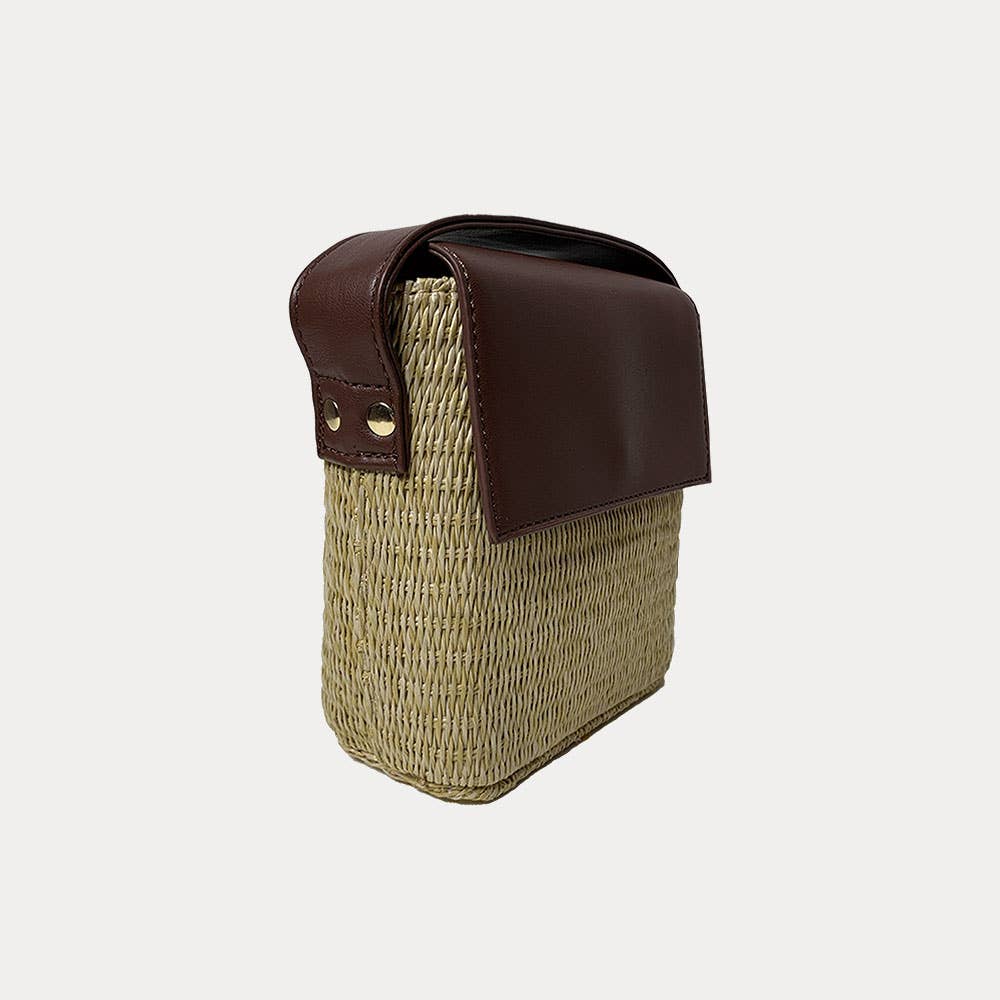 AHDORNED – wholesale Crossbody bag – Women's – Basket Weave With Faux Nappa Leather Crossbody Bag-The Celeste10