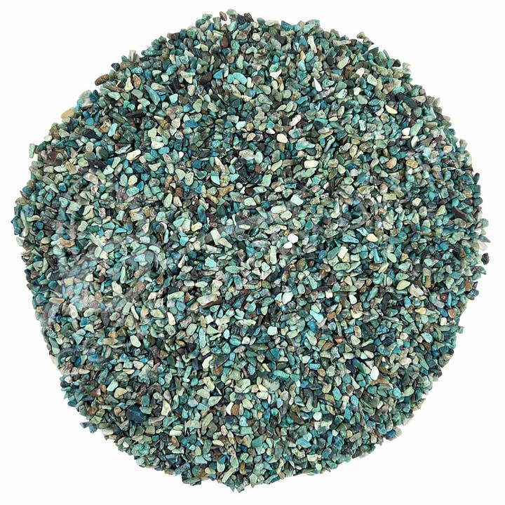 Oceanic Linkways Inc - Wholesale Spiritual Stone/Crystal - (KG)TUMBLED CHIPS - CHRYSOCOLLA 5-7 MM