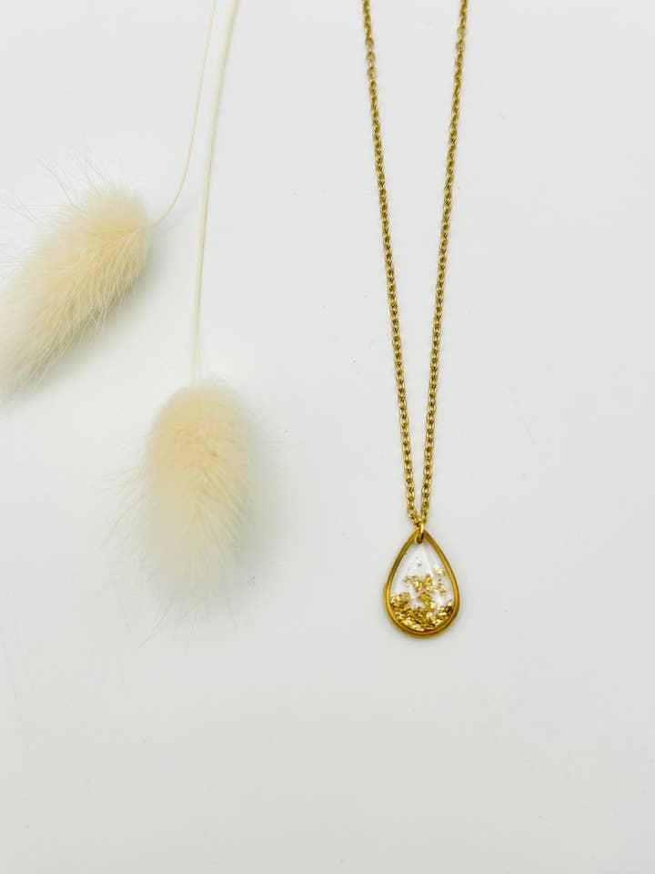 Kleine Tropfenhalskette - Cascade de Croquettes d'Or für den Großhandel von LOR CREATION