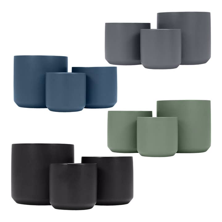 Kavana Decor by The Import Collection - Wholesale Plant Pot - Modern Planters -Ea Set