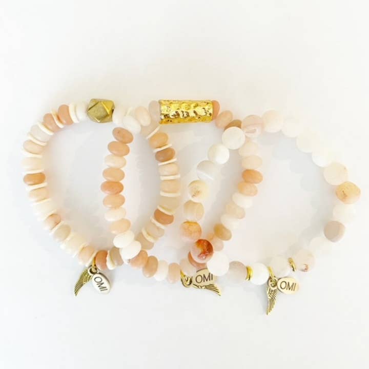 Bara Peachy Trio 2 8mm för wholesale av omibeads