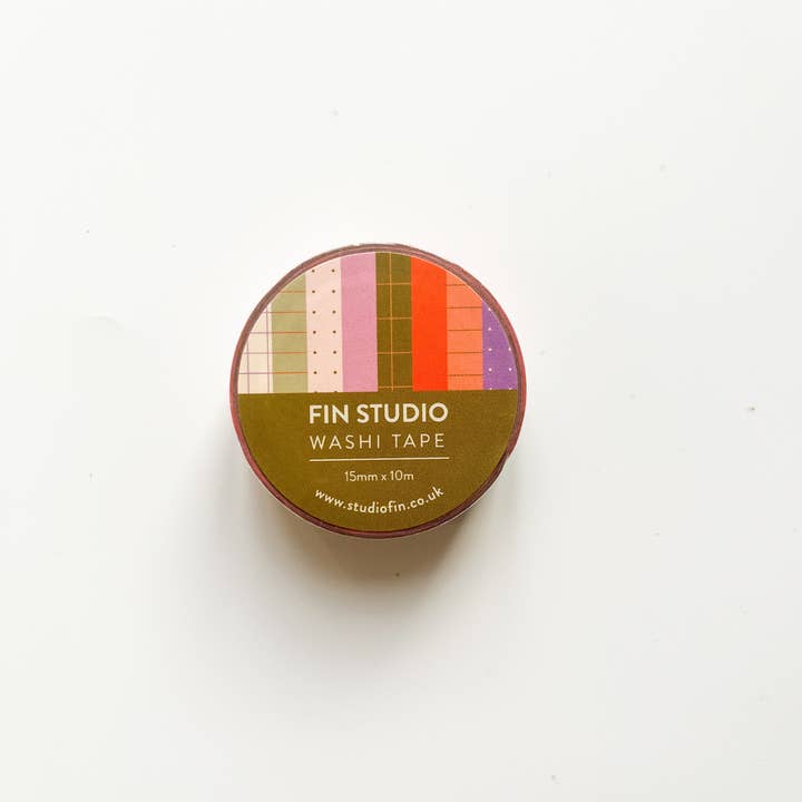 Fin Studio - Wholesale Washi Tape - Patterned Washi Tape, Bullet Journal Tape / Grids1