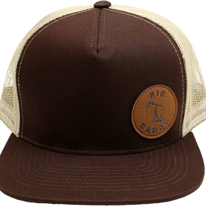 Oilfield Cap - Leather Patch - Rig Daddy for wholesale by East Texas Sales & Service