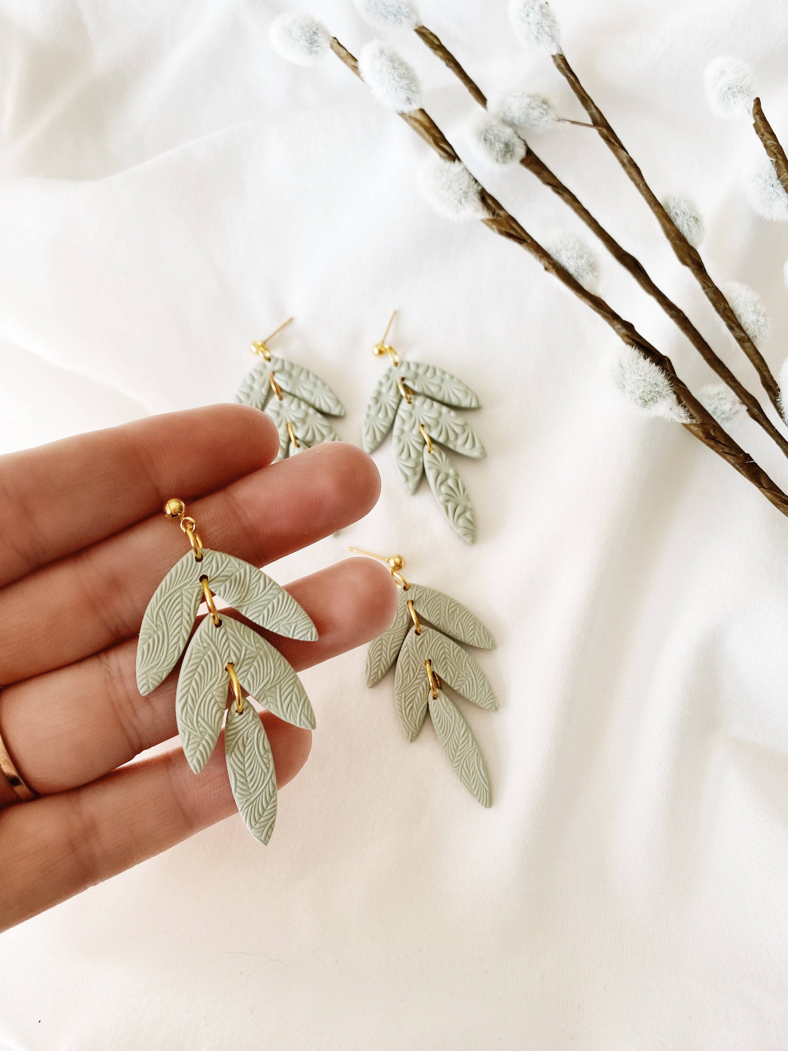 SageClayCo - Wholesale Dangle Earrings - Dahlia | Spring Edition3