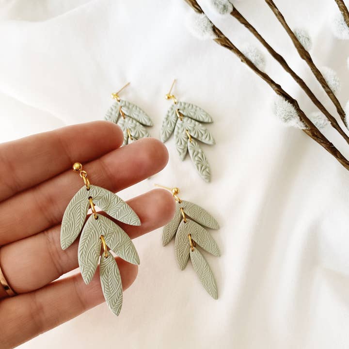 SageClayCo - Wholesale Dangle Earrings - Dahlia | Spring Edition3