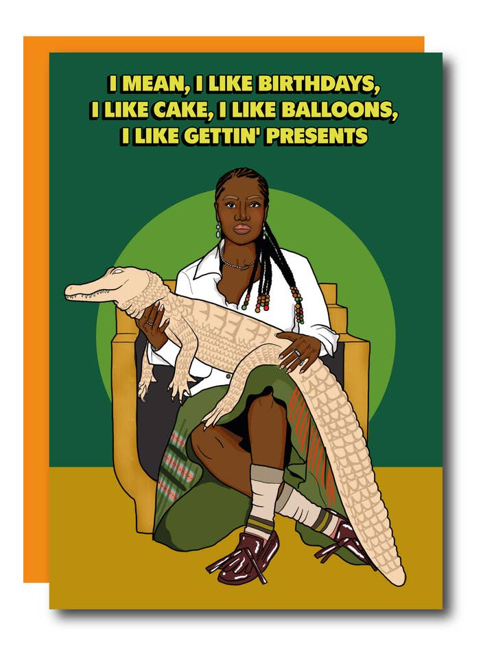 Ik hou van verjaardagen ik hou van cadeaus verjaardagskaart voor wholesale door Studio Soph (We Pay Your Import Fees - We Ship DDP)