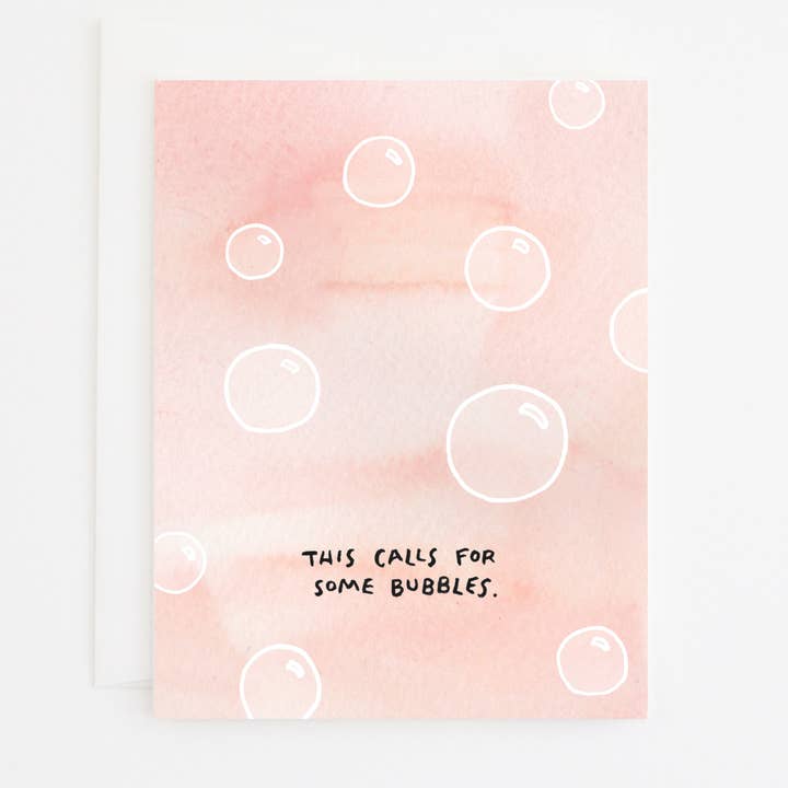 Bubbles Card for wholesale by Party Sally