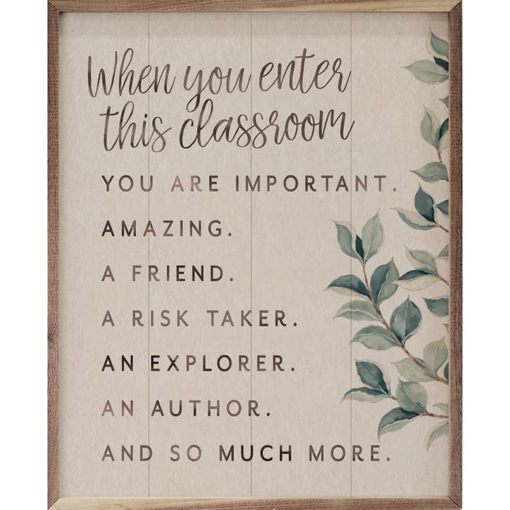When You Enter This Classroom for wholesale by Kendrick Home