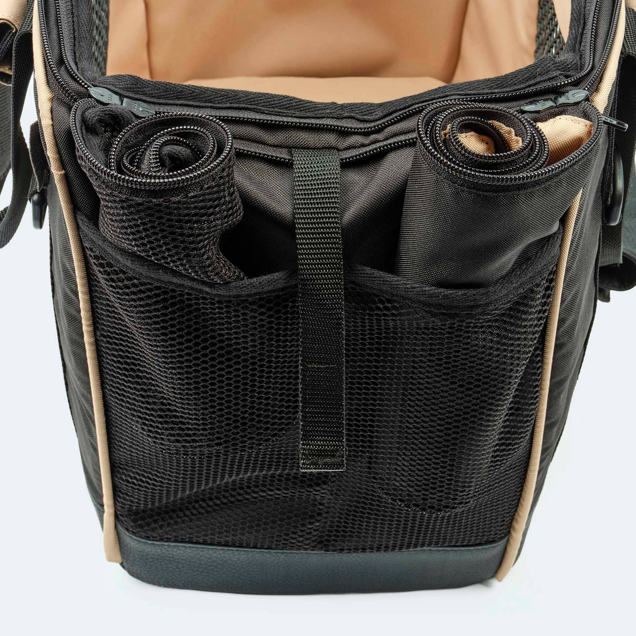 ​​Leopold's Finest for dogs - Vente Caisse de transport – chien - Sac de vélo noir pour chiens17