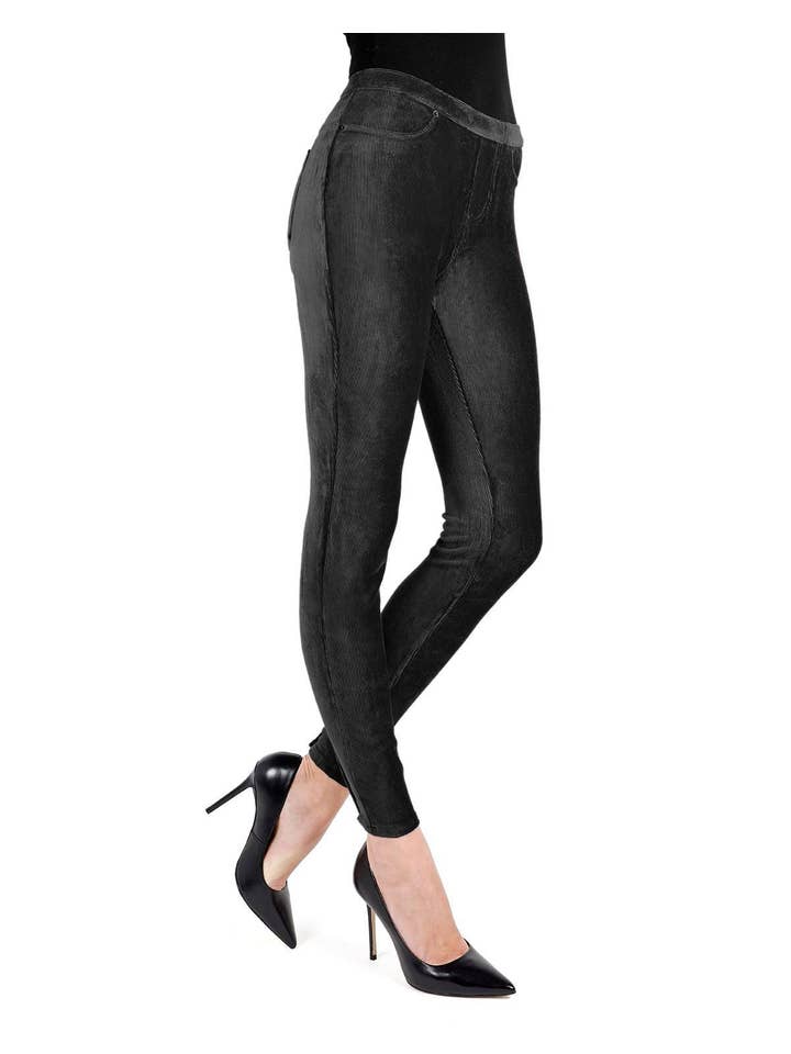 Infinity Classics International Inc. – wholesale Modeleggings – Dam – MeMoi Tunna Rib Stretch Corduroy Leggings2