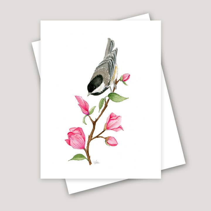 Chickadee & Magnolia for wholesale by Kelli McNichols Art