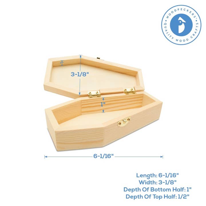 Woodpeckers Crafts - Wholesale Craft Supplies - Wood Craft Coffin