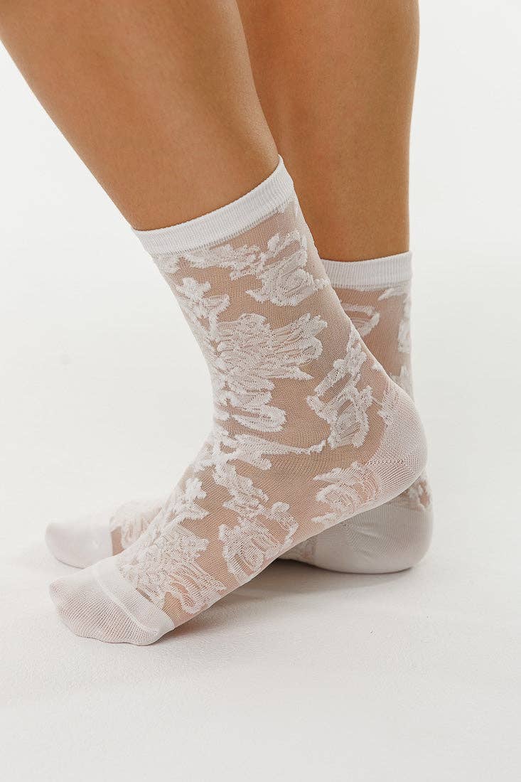 LIMLIM - Vente Chaussettes – femme - CHAUSSETTES TRANSPARENTES ÉLÉGANTES