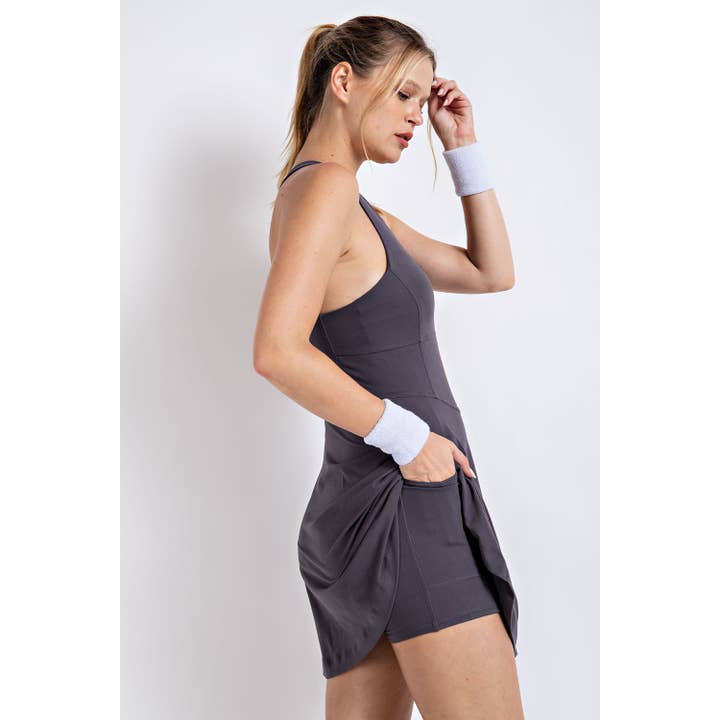 Rae Mode - Wholesale Athletic Dress - Women's - BUTTER ROMPER DRESS WITH KEYHOLE10