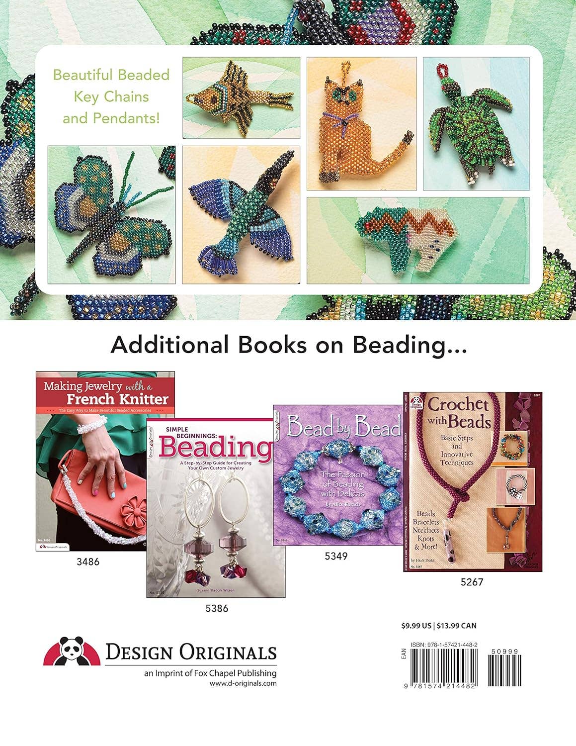 Fox Chapel Publishing - Wholesale Crafts, Hobbies & DIY Book - Beaded Wild Animals -  Key Chains, Dangles and Jewelry1