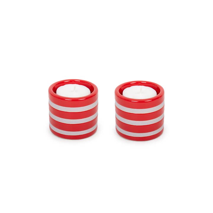 Helio Ferretti - Wholesale Candle Holder - PACK OF 2 TROPICAL CERAMIC CANDLE HOLDERS HF