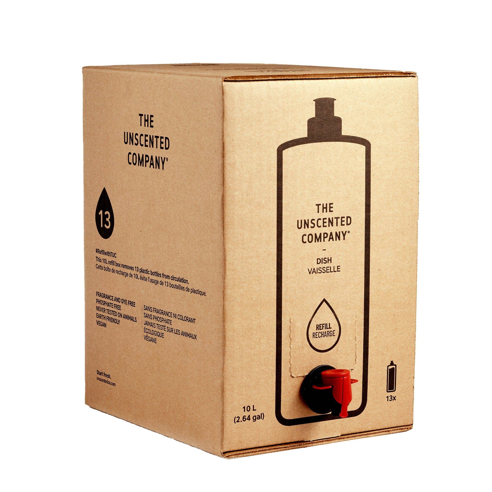 The Unscented Company - Vente Produit vaisselle - Plat - Boîte de recharge de 10 L3