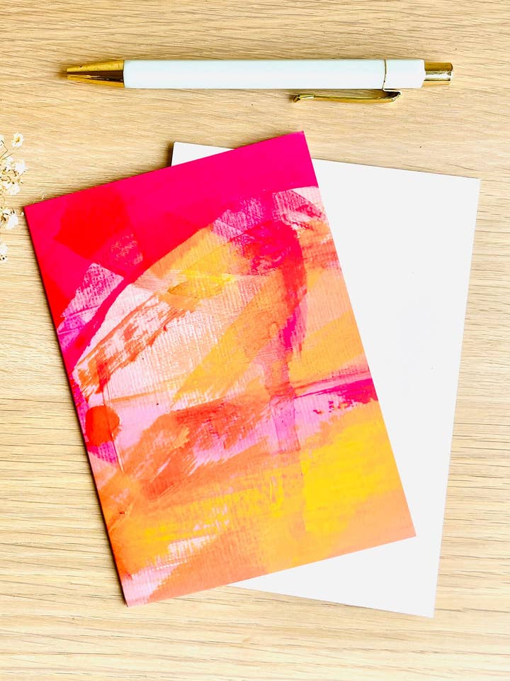 Abstracte wenskaart bij zonsopgang voor wholesale door Beth Garner