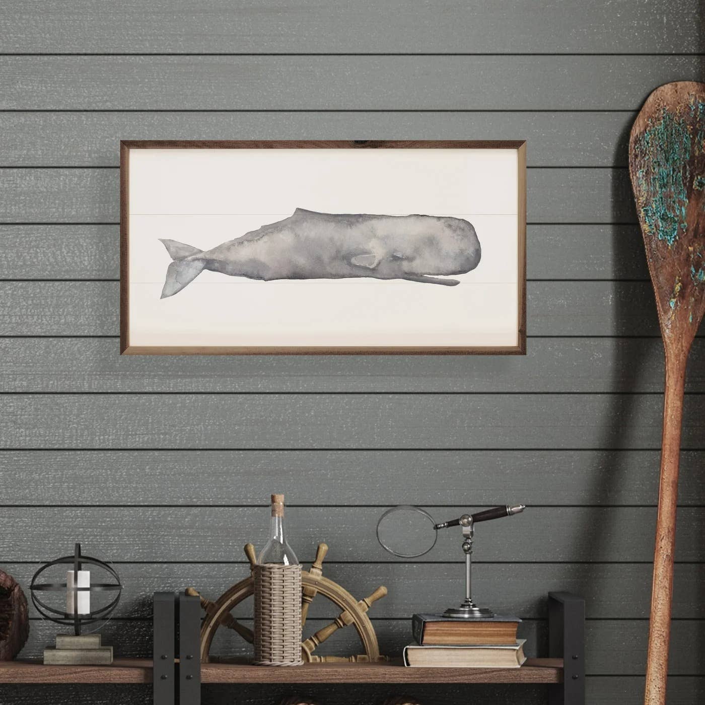 Kendrick Home - Wholesale Painting/Drawing - Watercolor Sperm Whale Painting By Emily Wood1