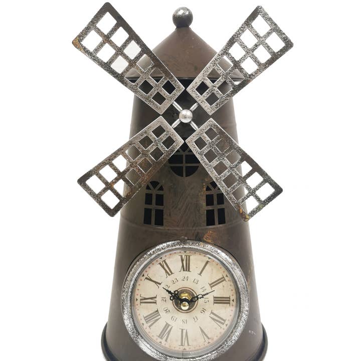 Windmilll Table Clock for wholesale by Boxman