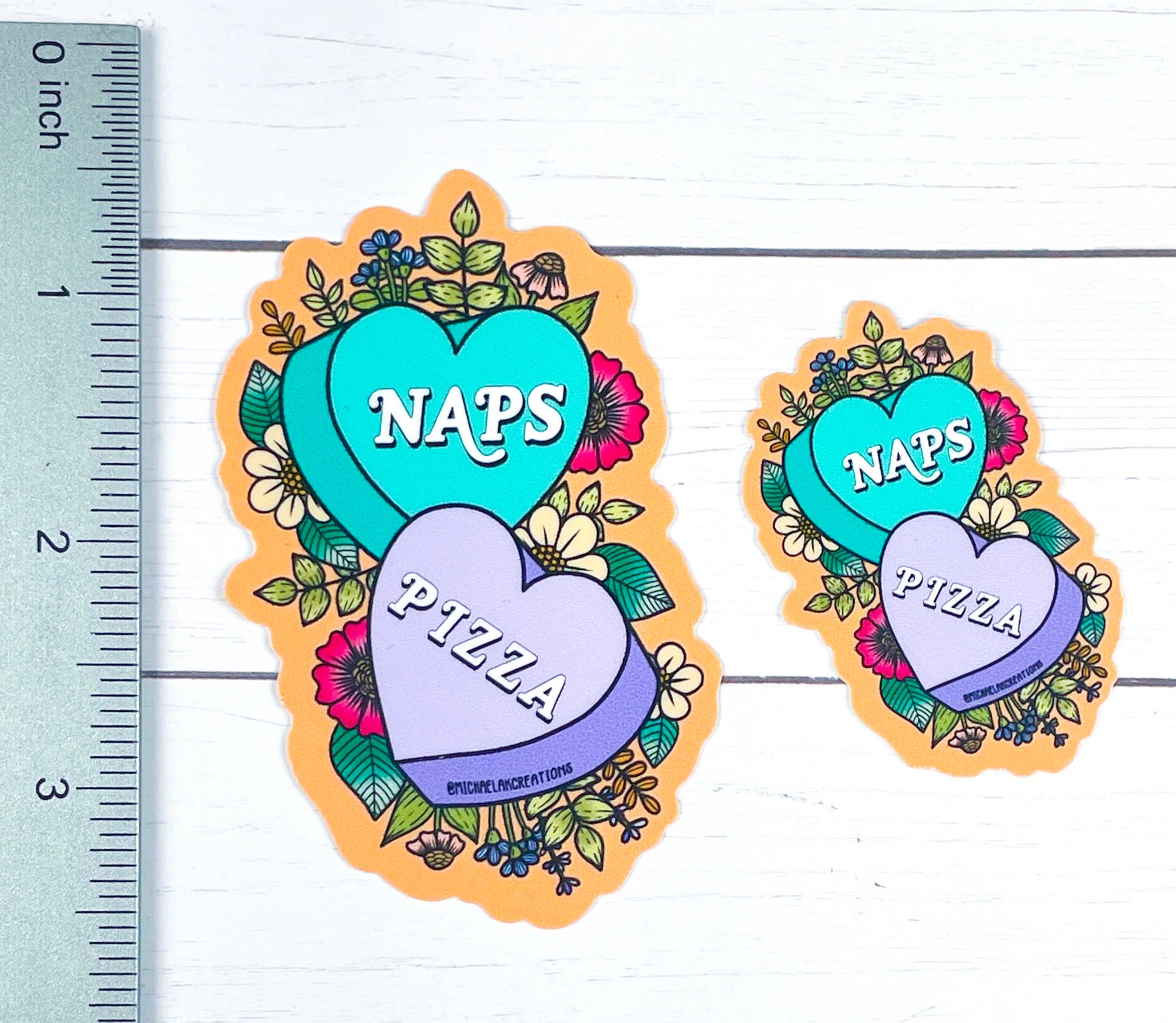 Michaela K Creations - Wholesale Sticker - Nap and Pizza Sticker | Stickers | Stickers for Hydroflask|l0