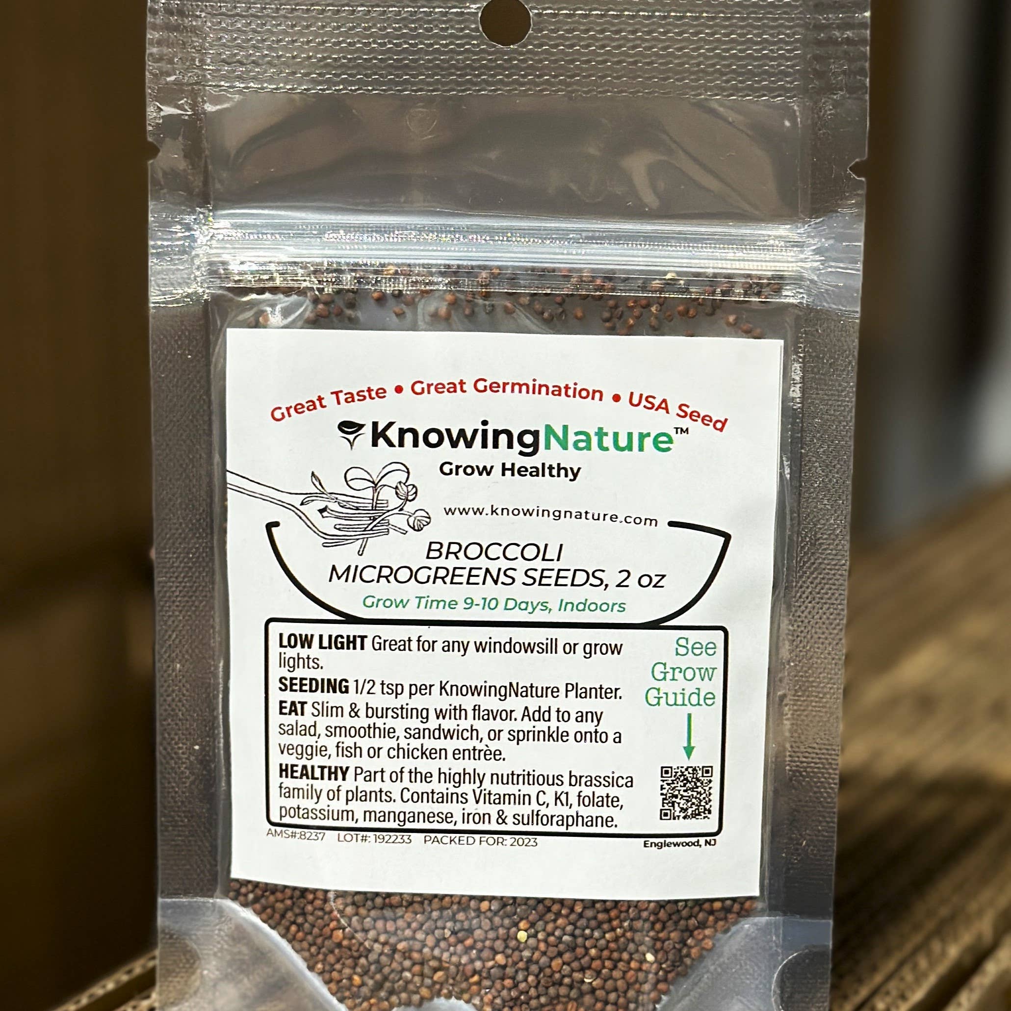 Knowing Nature - Wholesale Plant Seeds - Microgreens Seeds - Broccoli, Radish, Resealable, BPA Free3