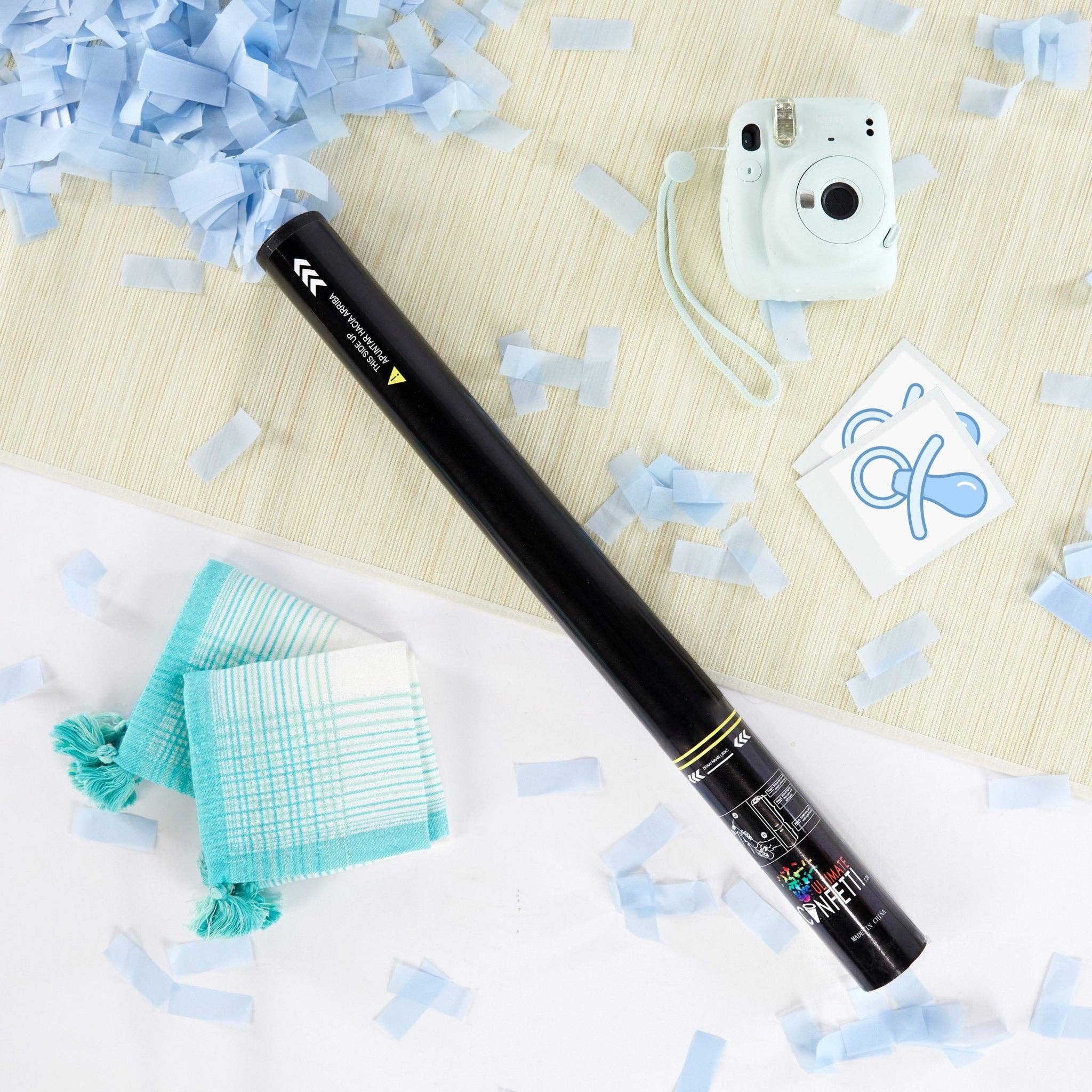 Ultimate Confetti - Wholesale Party Popper - 'It's a Boy!' Gender Reveal Confetti Cannon (2 Pack)2