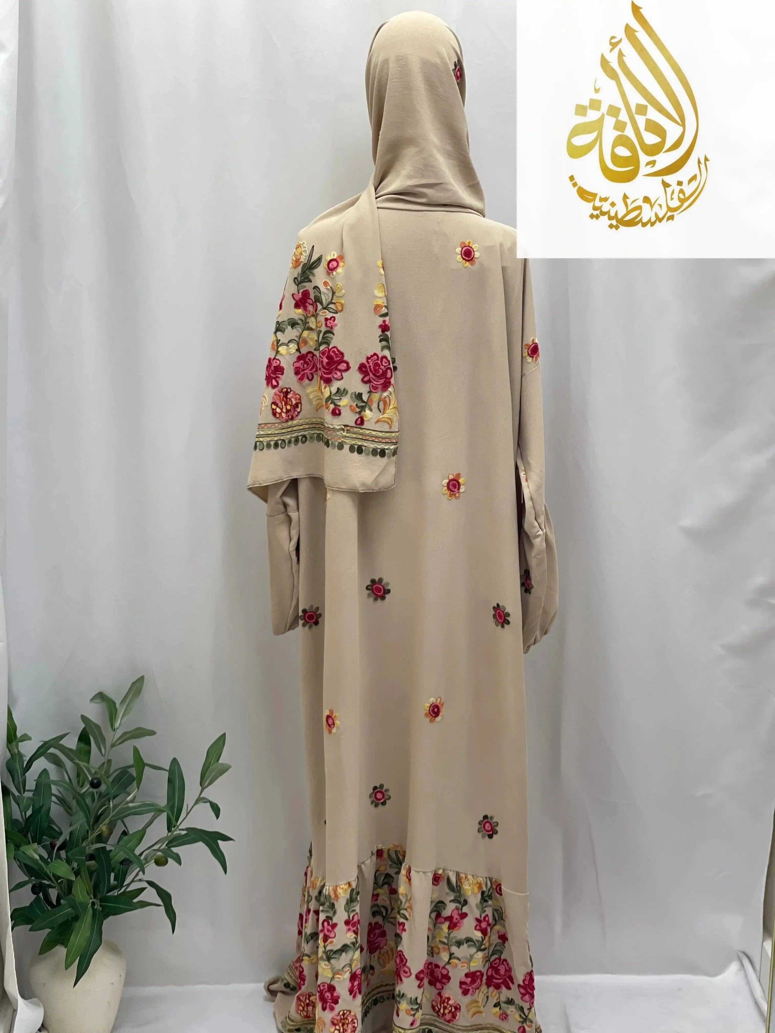 Palestinian Elegance - Wholesale Kaftan - Women's - Prayer Dress with Attached Hijab - Modesty & Comfort10