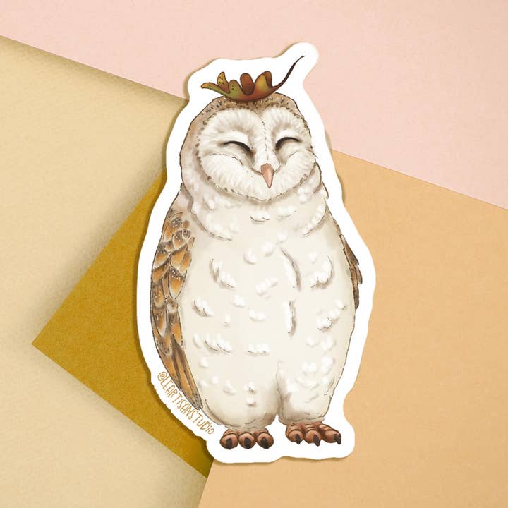 Schleiereule Vogel-Aufkleber für den Großhandel von Cappy Trails