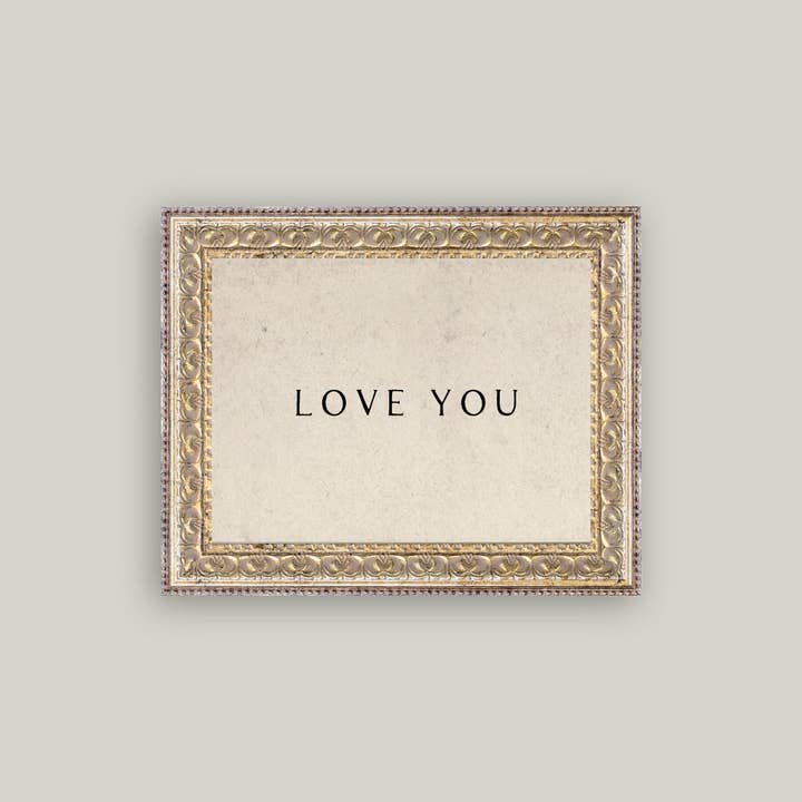 Petal Lane Home - Wholesale Wall Art Set - Love You Framed Antique Art